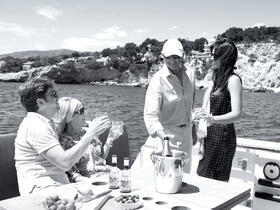 Fjord 40 open Extérieur tour | table, porte-bouteille | Fjord