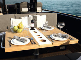 Fjord 40 open Extérieur tour | table, porte-bouteille | Fjord