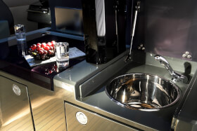 Fjord 40 open Intérieur cabine | évier | Fjord